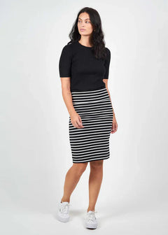 Olivia Knit Tee - Black