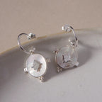 Mother of Pearl Oval Earrings
