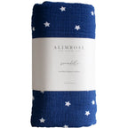 Muslin Swaddle - Starry Night Navy