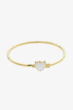 Myra Heart Bangle - Gold