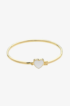 Myra Heart Bangle - Gold