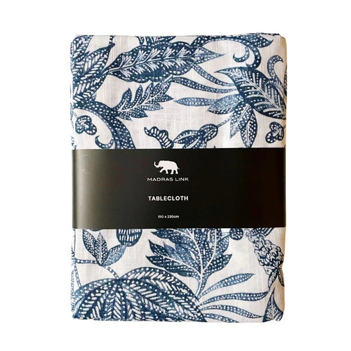 Samara Dark Blue Tablecloth 150x230