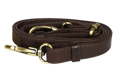 Suede Leather Cross Body Bag - Brown