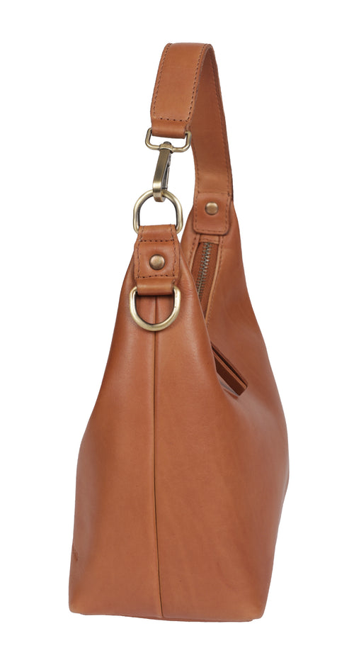 Leather Cross Body Grip Bag