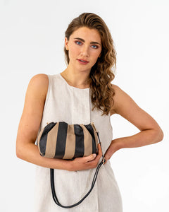 Monty Crossbody Bag - Black & Latte