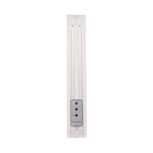 Set/2 Natural LED Taper Candles
