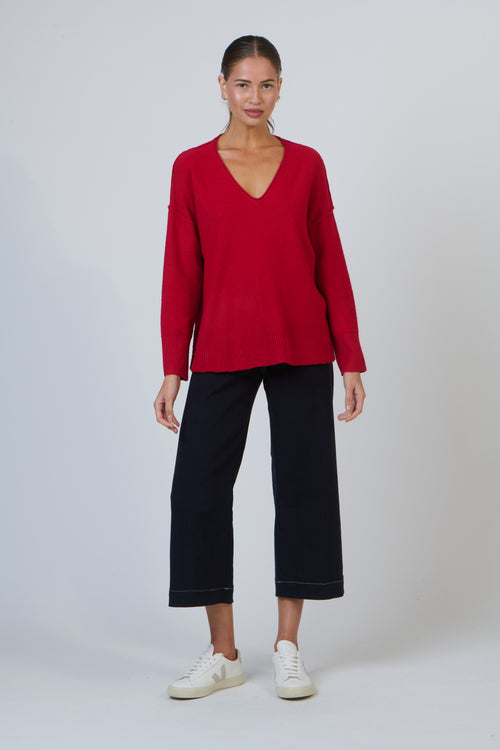 V Neck Knit - Elixir