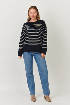 Ink Stripe Cotton Jumper