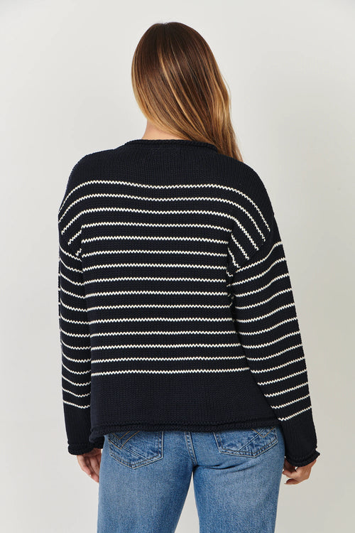 Ink Stripe Cotton Jumper