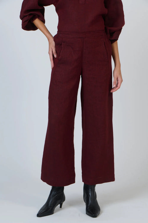 Linen Pants - Redwood