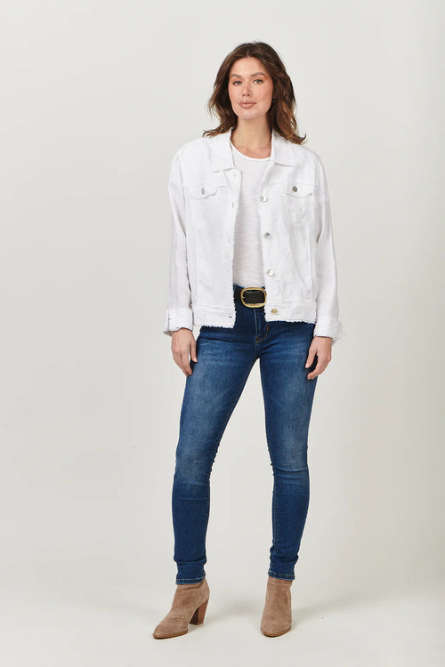 Linen Jacket - White