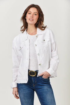 Linen Jacket - White