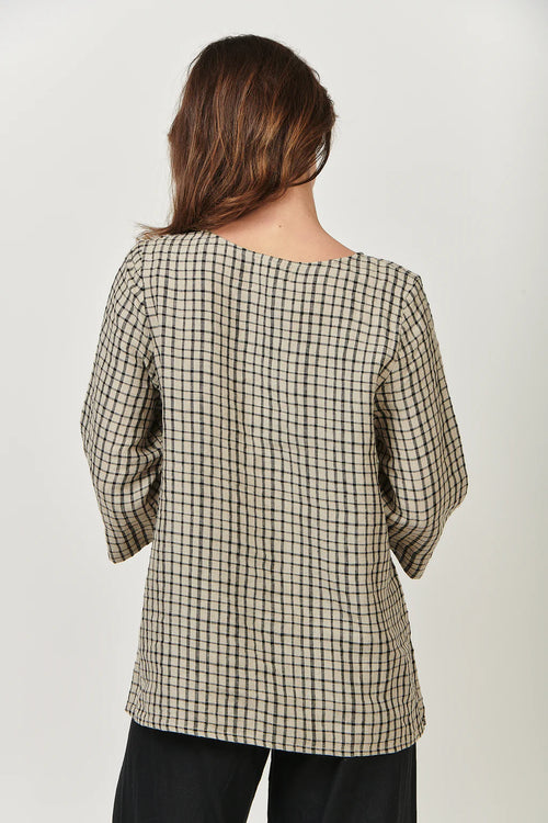 Linen Top - Black Matrix