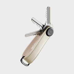Leather Key Organiser - Sand