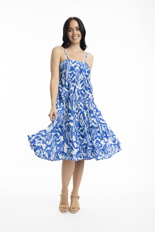 Hayman Skirt - Blue/White