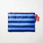 Large Zip Pouch - Blue Stripe