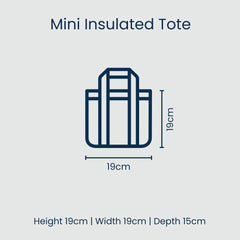 Mini Insulated Tote - Hydrangea