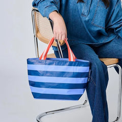Mini Tote - Blue Stripe