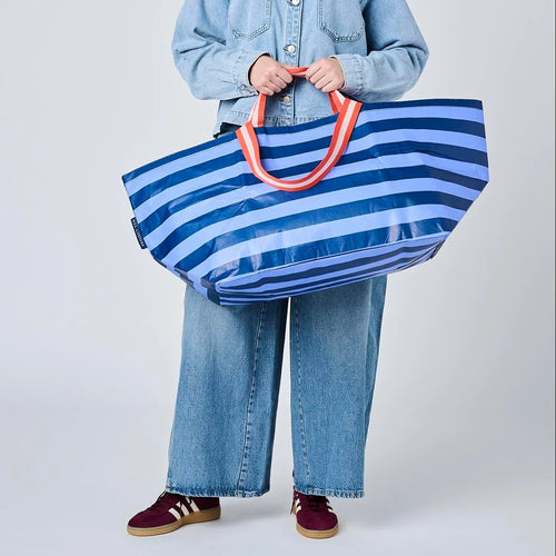 Oversize Tote - Blue Stripe