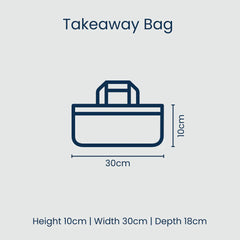 Takeaway Bag - Navy Horseshoe