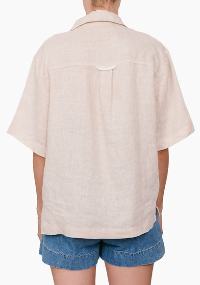 Linen Top - Oatmeal
