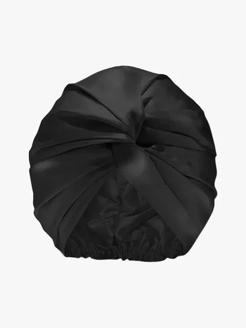 Slip Silk Turban - Black