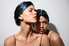 Slip Silk Turban - Black