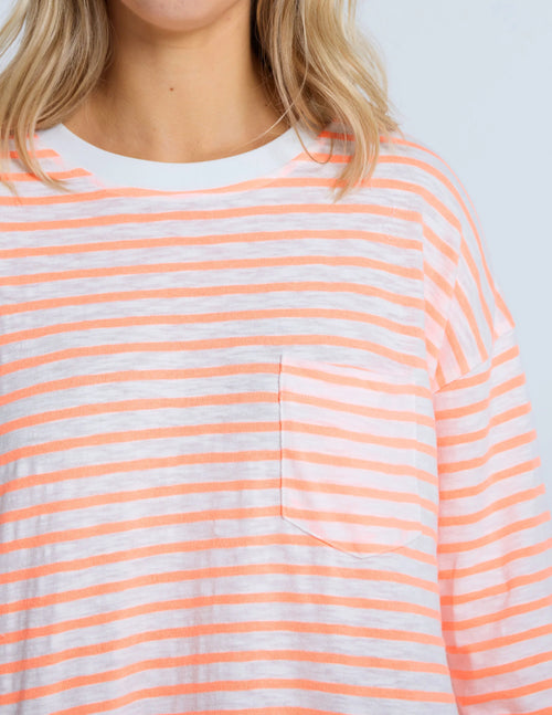 Drop Shoulder Tee - Glow Track