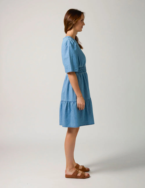 Vida Dress - Light Wash