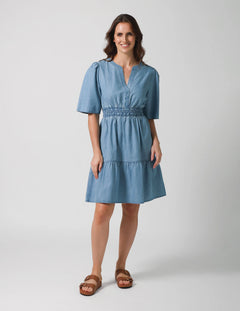 Vida Dress - Light Wash