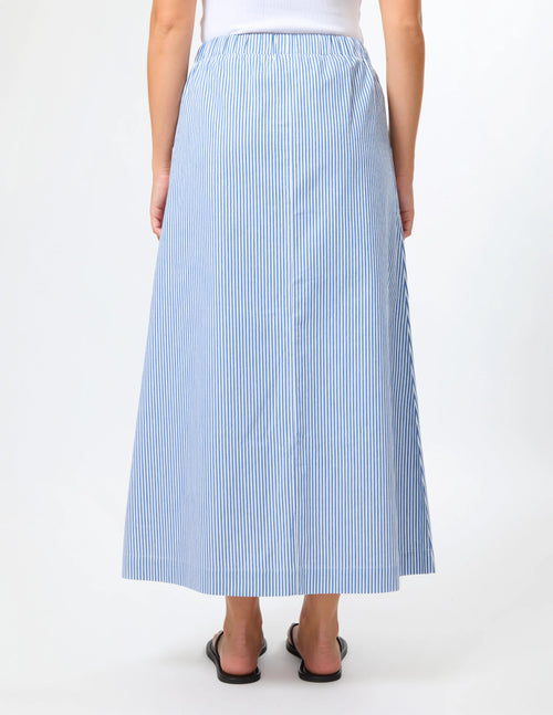 Leena Skirt - Sky Stripe