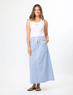 Leena Skirt - Sky Stripe