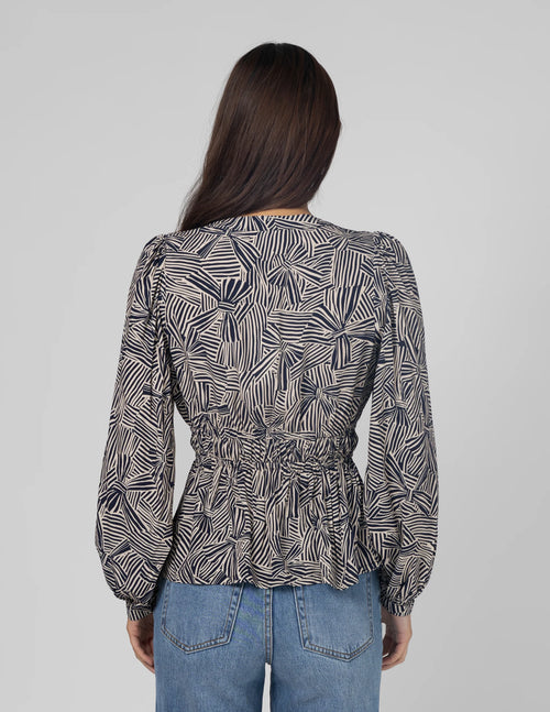 Ellen Blouse - Bow Tied Indigo