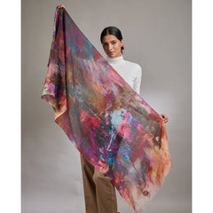 Aubergine Wool Scarf