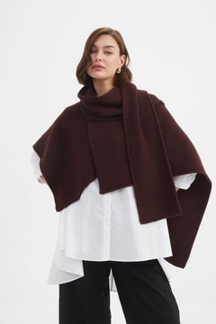 Asymmetric Wrap Knit
