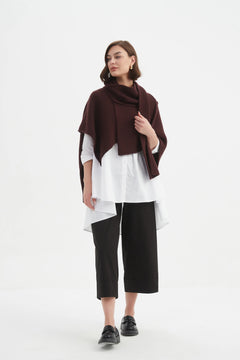 Asymmetric Wrap Knit