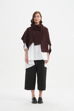 Asymmetric Wrap Knit