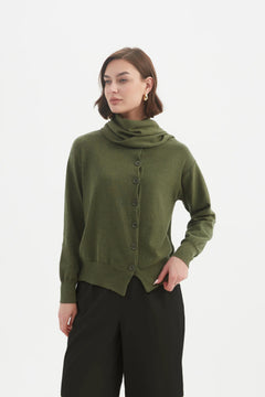 Wrap Collar Cardigan