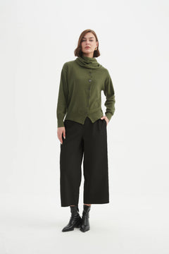 Wrap Collar Cardigan