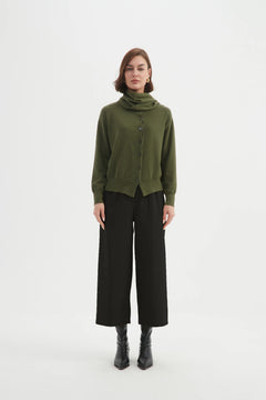 Wrap Collar Cardigan