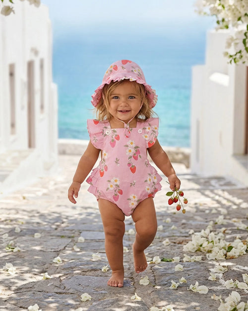 Baby Romper Strawberry Fields