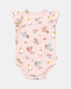 Onesie Frill Gumnut Babies - Blossom