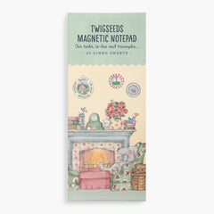 Twigseeds Magnetic Notepad - Fireplace