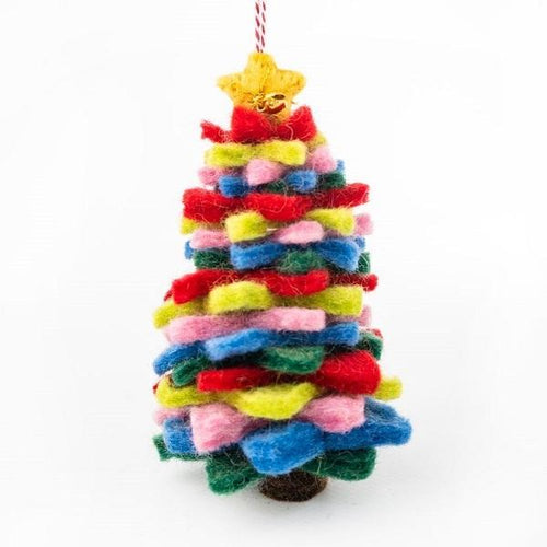 Felt Decoration Tree Colourful
