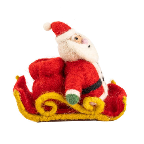 Felt Decoration - Santa Sleigh