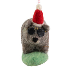 Felt Decoration - Wombat Surfing