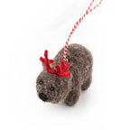 Wombat Wally Christmas Decoration