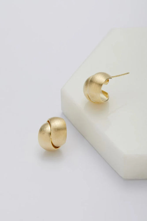 Jessie Earring - Brushed Gold
