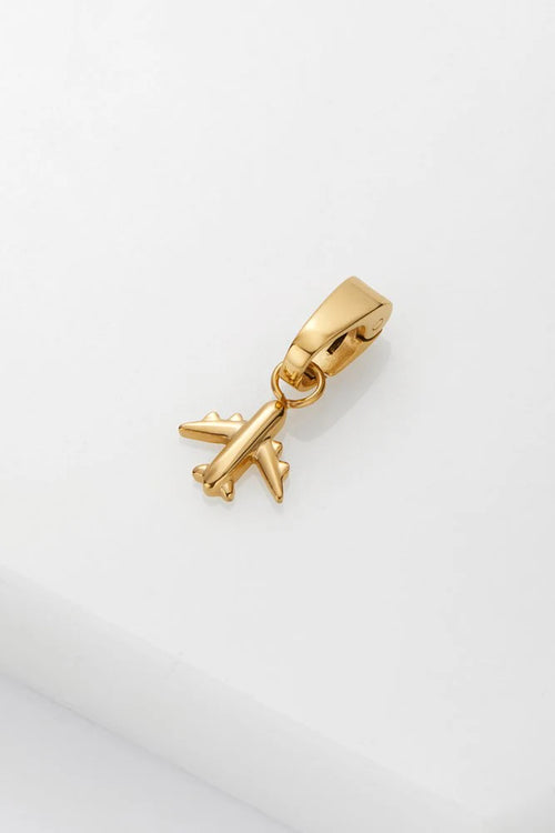 Plane Charm - Gold