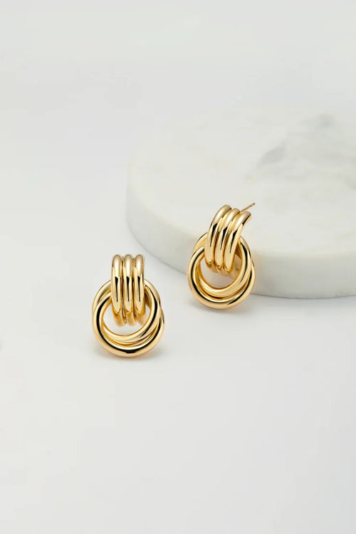 Poppy Earrings Large - Gold